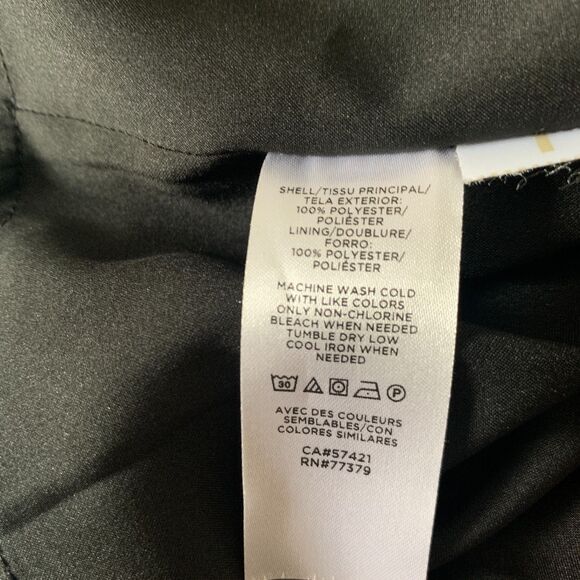 Ann Taylor Dress Petite Size XSP Black Ditsy Floral Petal Sleeve - Picture 4 of 6